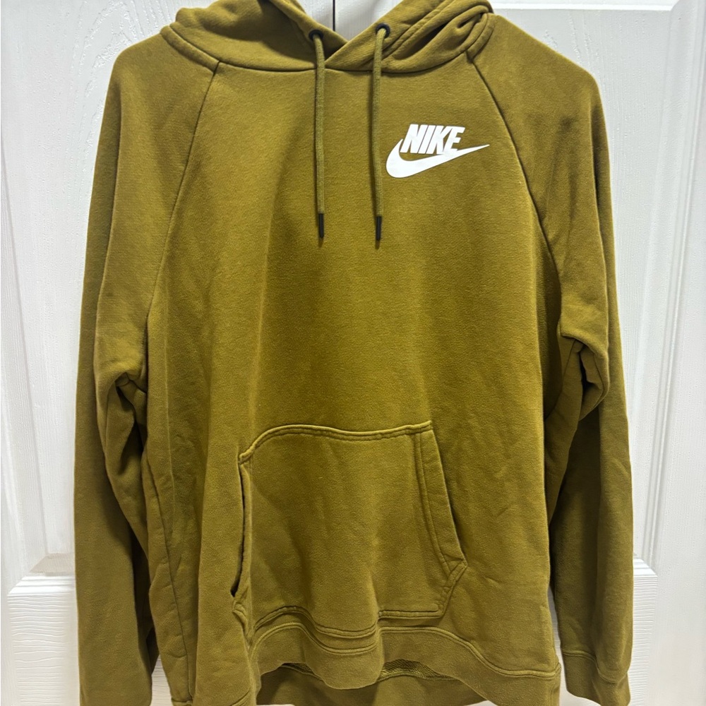Nike Green Sweatshirt Hoodie with Drawstring